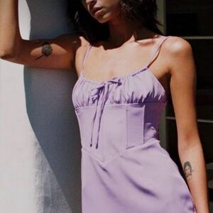 PRINCESS POLLY Purple Corset Mini Dress Size 2